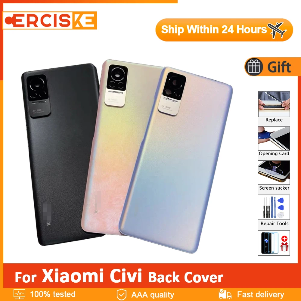 Original New Back Cover For Xiaomi Civi Back Battery Cover 2109119BC Rear Door Hosing Case Repair Replacement Parts
Original New Back Cover For Xiaomi Civi Back Battery Cover 2109119BC Rear Door Hosing Case Repair Replacement Parts