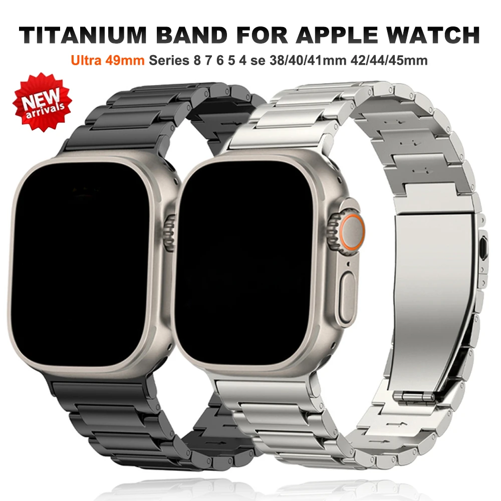 Titanium watchband for Apple Watch Ultra 2 49mm strap luxury band bracelet for iWatch Series 9 8 6 7 5 4 se 45mm 44mm 42 41 40mm
Titanium watchband for Apple Watch Ultra 2 49mm strap luxury band bracelet for iWatch Series 9 8 6 7 5 4 se 45mm 44mm 42 41 40mm