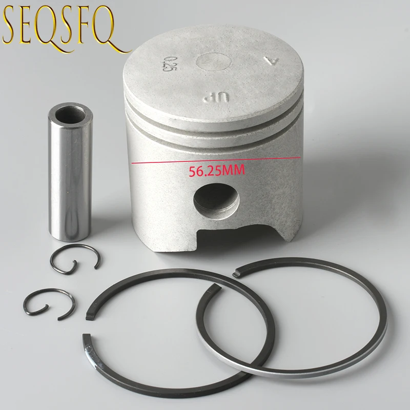 

6E7-11635-00 Piston 56.25mm For Yamaha Outboard Motor 2 Stroke 9.9HP 15HP Oversize 025 Parsun Hidea Seapro HDX 6E7-11635-00