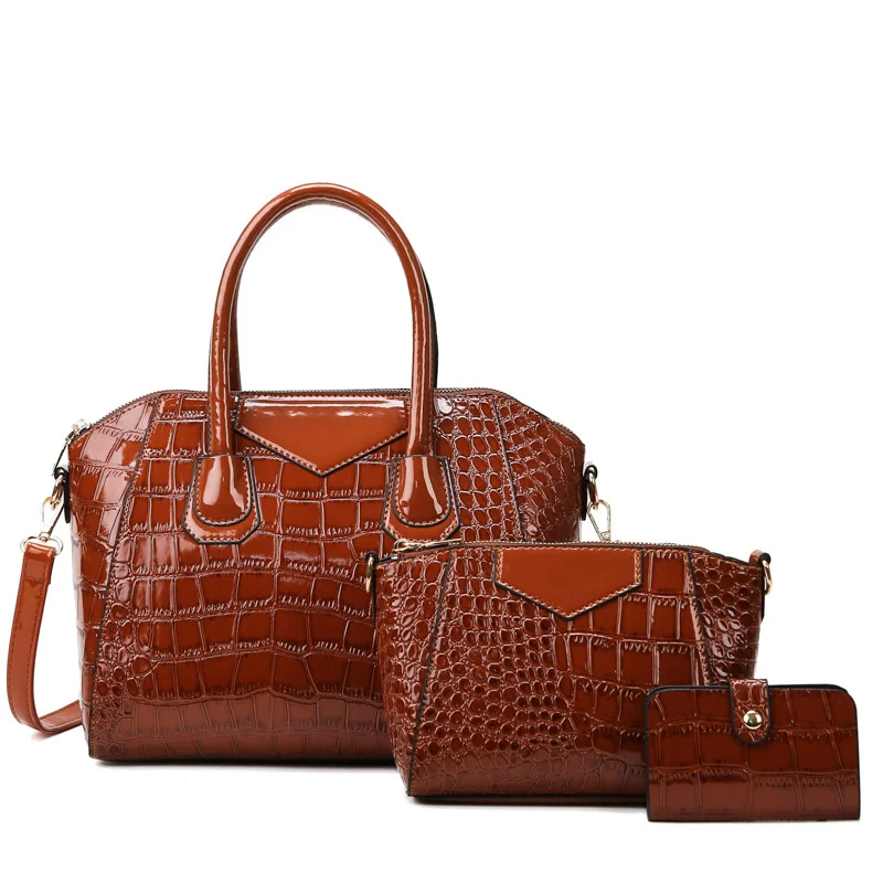 Purse autumn and winter new three piece cover mother bag wrist hand bag simple single Shoulder Messenger Bag
Purse autumn and winter new three piece cover mother bag wrist hand bag simple single Shoulder Messenger Bag