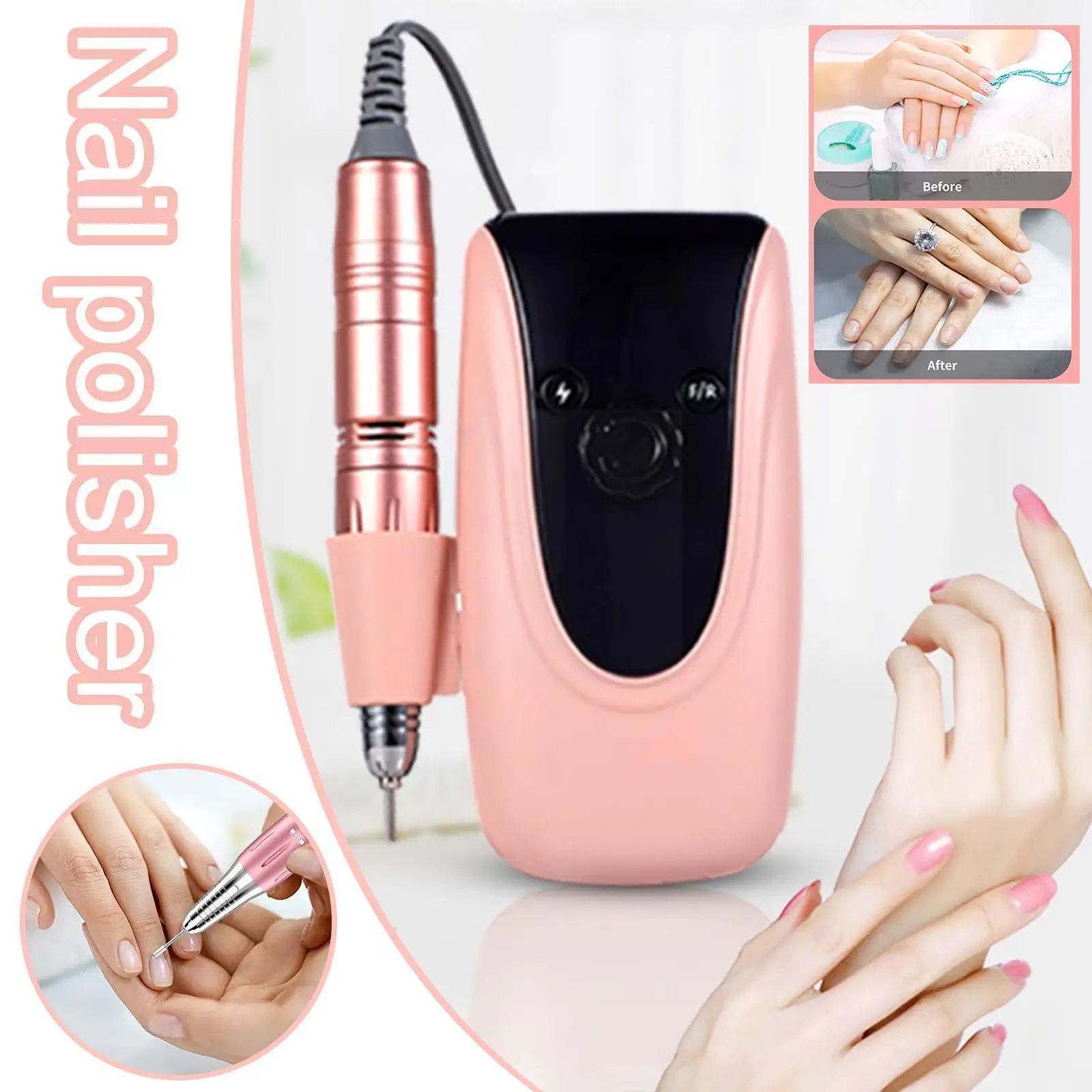 Rechargeable Nail Polisher 30000rpm Nail Drill Portable Kit Drill Efile Nail Drill Accessory Electric Professional Nail Nai C7t7
Rechargeable Nail Polisher 30000rpm Nail Drill Portable Kit Drill Efile Nail Drill Accessory Electric Professional Nail Nai C7t7