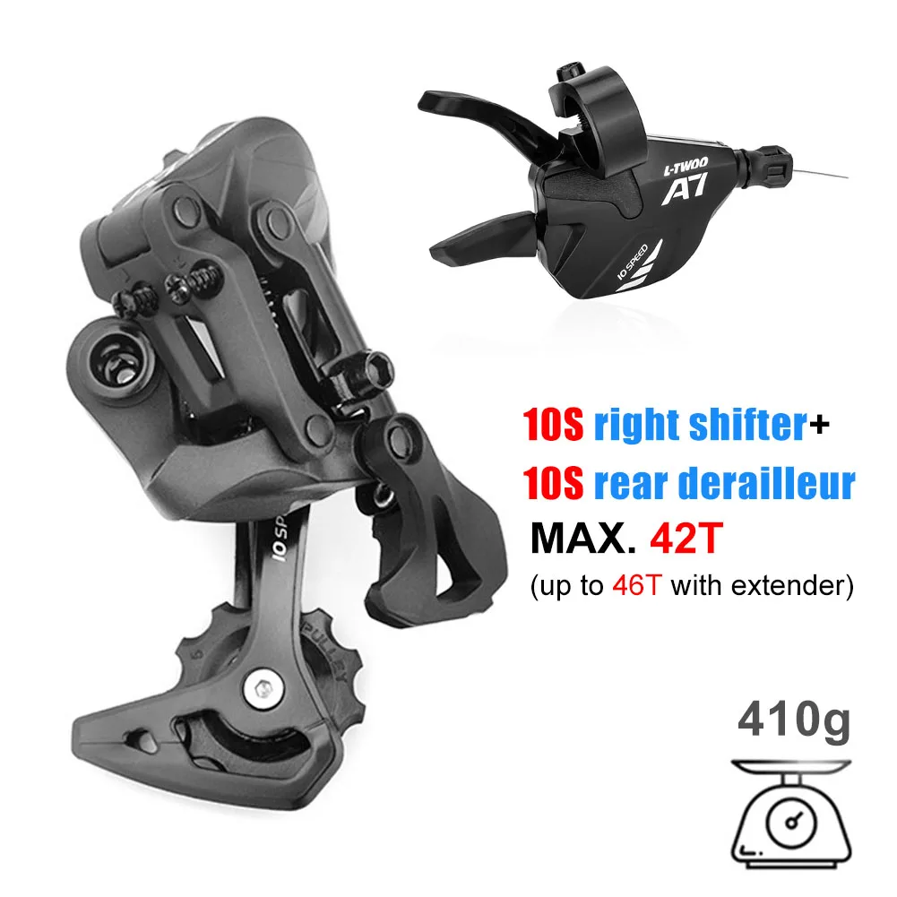 10 Speed Derailleurs Trigger Groupset A7 Right Shifter Lever 1x10S Rear Derailleur MTB Bike Parts Compatible with SHIMANO SRAM
10 Speed Derailleurs Trigger Groupset A7 Right Shifter Lever 1x10S Rear Derailleur MTB Bike Parts Compatible with SHIMANO SRAM