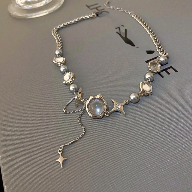 Exquisite Star Geometric Crystal Chains Choker Necklaces Korean Fashion Shiny Jewelry for Women Anniversary Wedding
Exquisite Star Geometric Crystal Chains Choker Necklaces Korean Fashion Shiny Jewelry for Women Anniversary Wedding