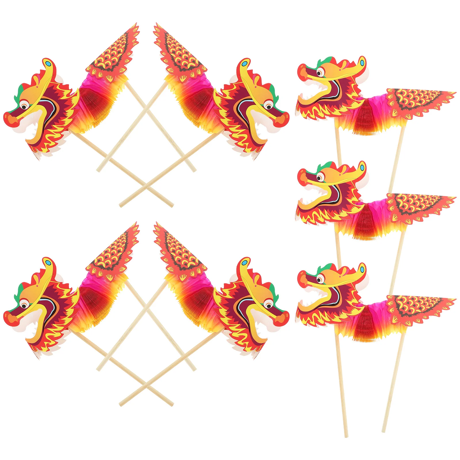 8pcs Chinese Style New Year Party Dragon Garland Set Handheld Decors Festival Gift Paper Dragon Toy
8pcs Chinese Style New Year Party Dragon Garland Set Handheld Decors Festival Gift Paper Dragon Toy