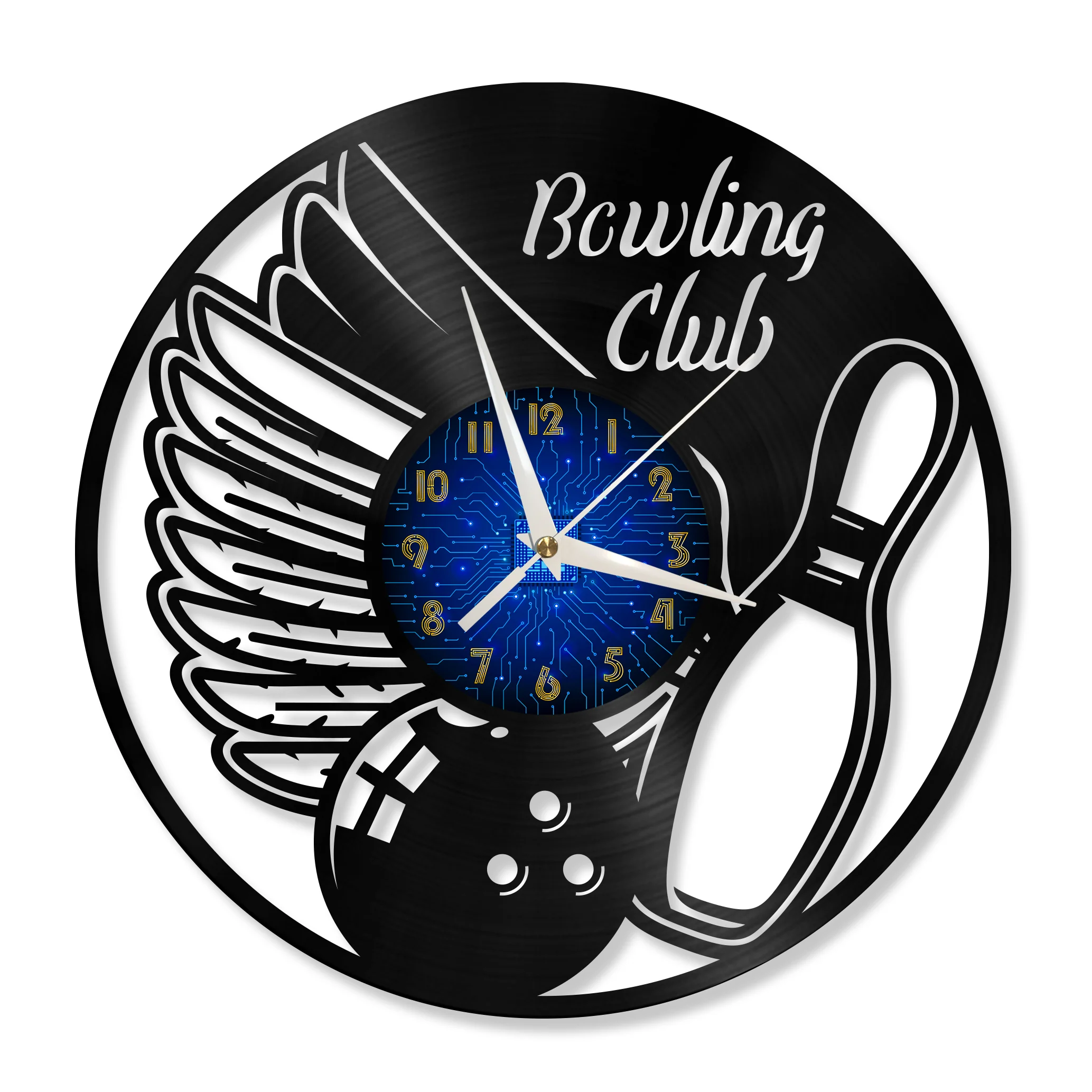 Bowling Club Vinyl Record Wall Clock Home Decor Vintage LED Wall Watch Gifts For Sports Lovers
Bowling Club Vinyl Record Wall Clock Home Decor Vintage LED Wall Watch Gifts For Sports Lovers
