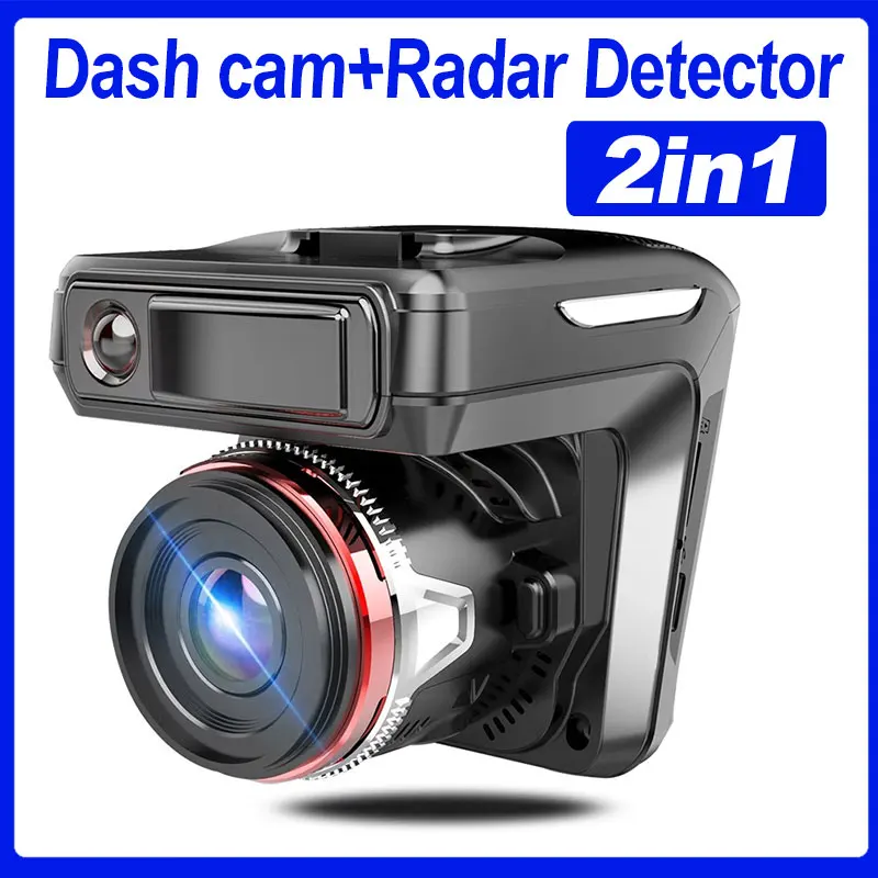 

X7 Radar Car DVR Dash Cam Detector Video Recorder 2 In 1 HD 1080P 140 Degree Angle Russian Language Dash Cam Video Recorder