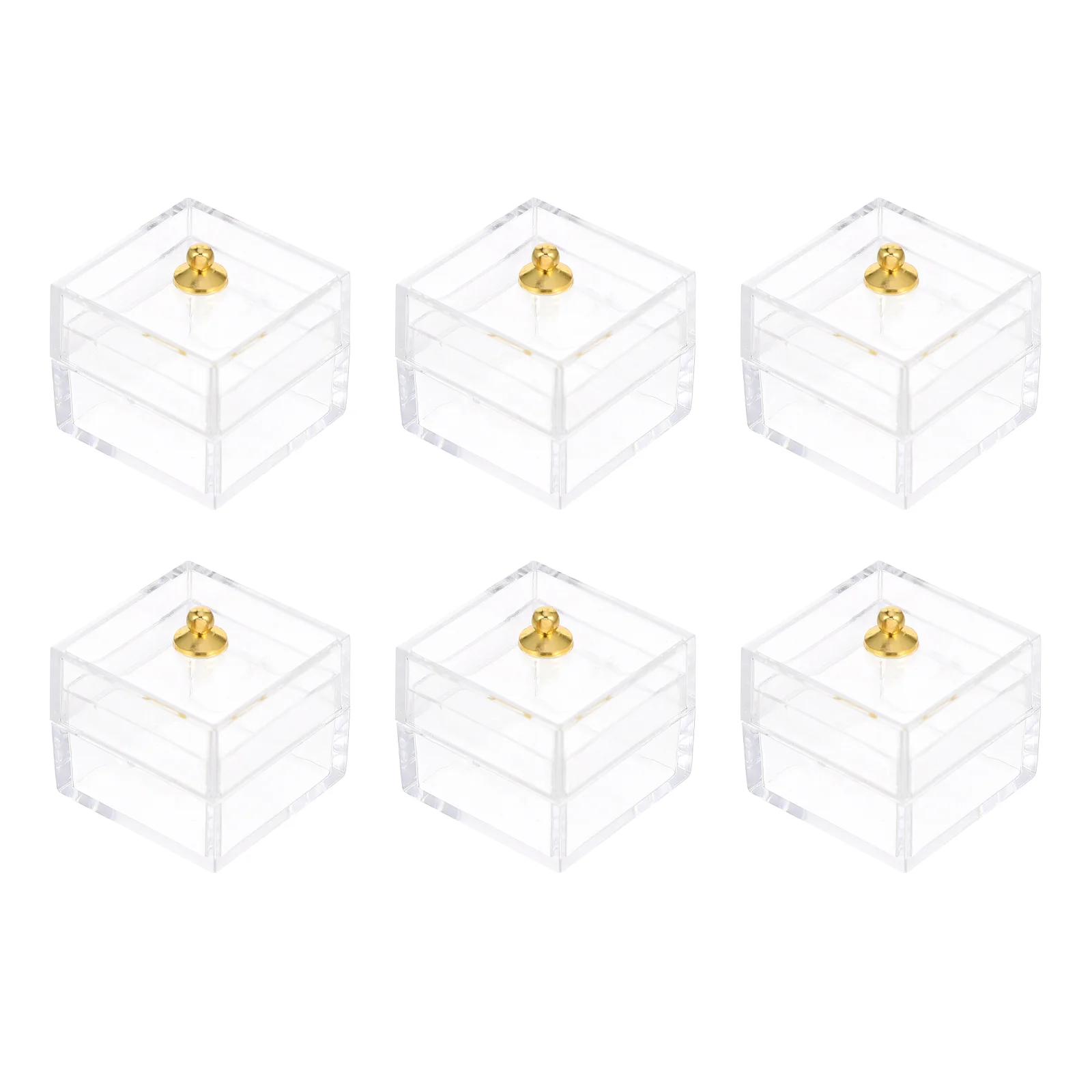 

10pcs Candy Dessert Clear Box Candy Display Box 1 12 Scale Treat Display Holder Miniature Craft 2 5X2 5CM