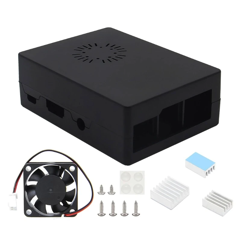 with Cooling Fan Case Enclosure for Rasp-berryPi 3B 3B Computer Mainboard Cover Compatible LibreAMl-S905XCC
with Cooling Fan Case Enclosure for Rasp-berryPi 3B 3B Computer Mainboard Cover Compatible LibreAMl-S905XCC