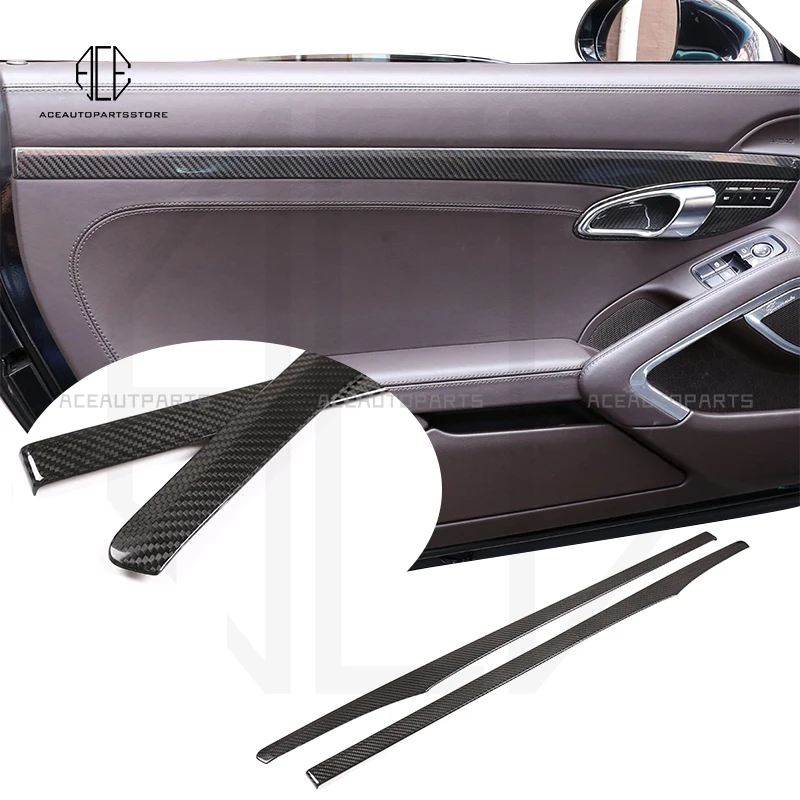 2pcs Interior Door Trims Glossy Black Color 1*1 Carbon Dry Carbon OEM Style For Porsche 991 718 981 Boxster Cayman 2012-2018
2pcs Interior Door Trims Glossy Black Color 1*1 Carbon Dry Carbon OEM Style For Porsche 991 718 981 Boxster Cayman 2012-2018