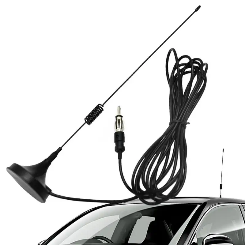 Universal Car Antenna Black Universal Antenna For Car With Magnet Base 3M Auto Radio Antenna Low Noise Antenna Replacement
Universal Car Antenna Black Universal Antenna For Car With Magnet Base 3M Auto Radio Antenna Low Noise Antenna Replacement