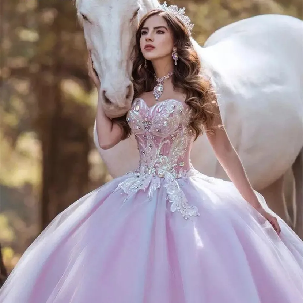 Princess Sweetheart Quinceanera Dress Ball Gown Graduation Prom Gowns Sweet 15 16 Dresses For Birthday Party vestidos de 15 años
Princess Sweetheart Quinceanera Dress Ball Gown Graduation Prom Gowns Sweet 15 16 Dresses For Birthday Party vestidos de 15 años