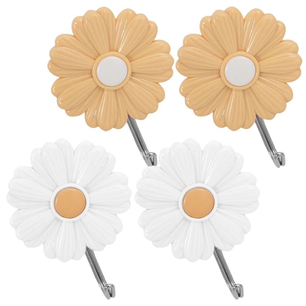 4 Pcs Daisy Sticky Hook Clothes Rack Decorative Picture Hangers Wall Hanging Small Hooks Kids Room Child Backpack
4 Pcs Daisy Sticky Hook Clothes Rack Decorative Picture Hangers Wall Hanging Small Hooks Kids Room Child Backpack