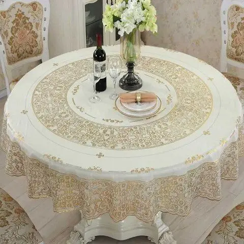 Waterproof, anti scalding, anti oil, and non washing plastic large circular dining table cloth
Waterproof, anti scalding, anti oil, and non washing plastic large circular dining table cloth