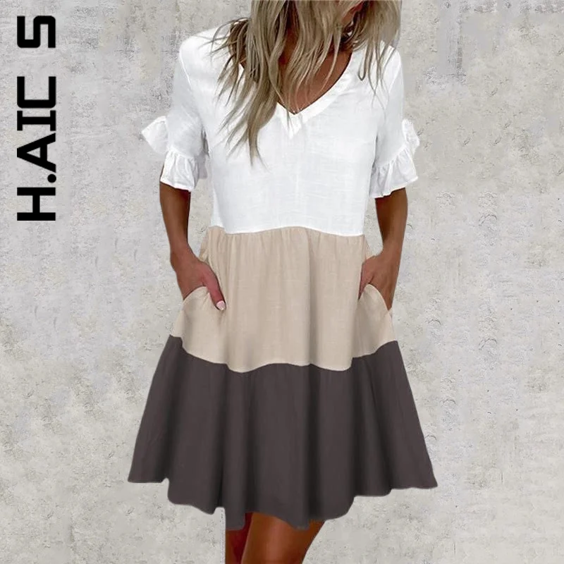 H.Aic S Dress Women New Soft Ruffles V-Neck Floral Print Mini Dress Elegant Patchwork Dresses Woman Clothes Female Vestidos
H.Aic S Dress Women New Soft Ruffles V-Neck Floral Print Mini Dress Elegant Patchwork Dresses Woman Clothes Female Vestidos