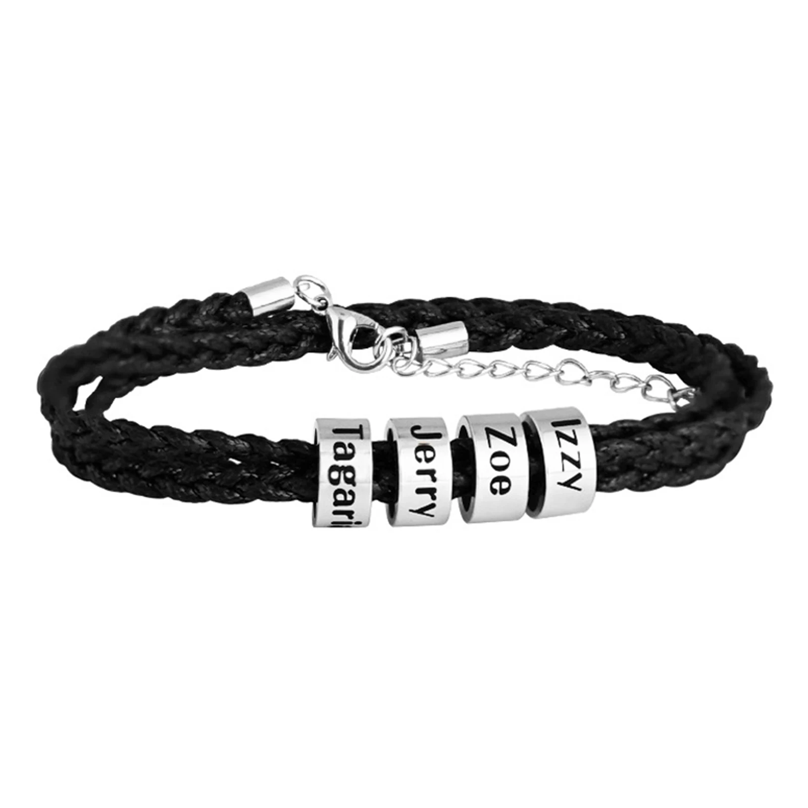 PU Leather Bracelet With Rolling Beads Woven Bracelet Men Accessories
PU Leather Bracelet With Rolling Beads Woven Bracelet Men Accessories