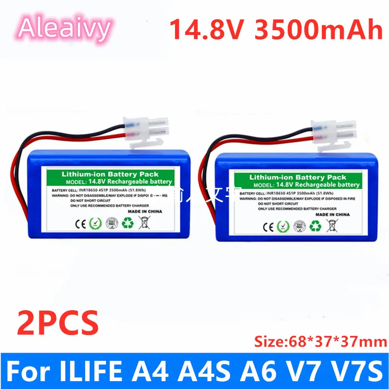 14.8V 3500mAh Rechargeable Battery for Ilife V7s V7s Pro A4 A4s A6 Robotic for ILIFE Ecovacs Cleaner Parts V7s Plus CEN540 CR130
14.8V 3500mAh Rechargeable Battery for Ilife V7s V7s Pro A4 A4s A6 Robotic for ILIFE Ecovacs Cleaner Parts V7s Plus CEN540 CR130