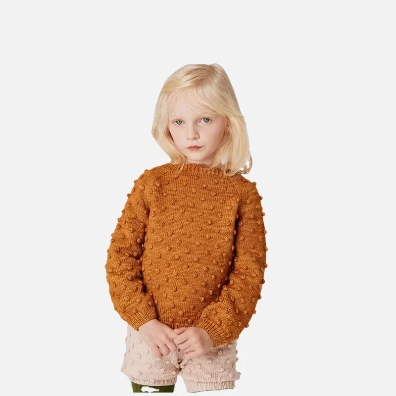 Фото Вязаный свитер для маленьких мальчиков и девочек детская одежда детский пуловер