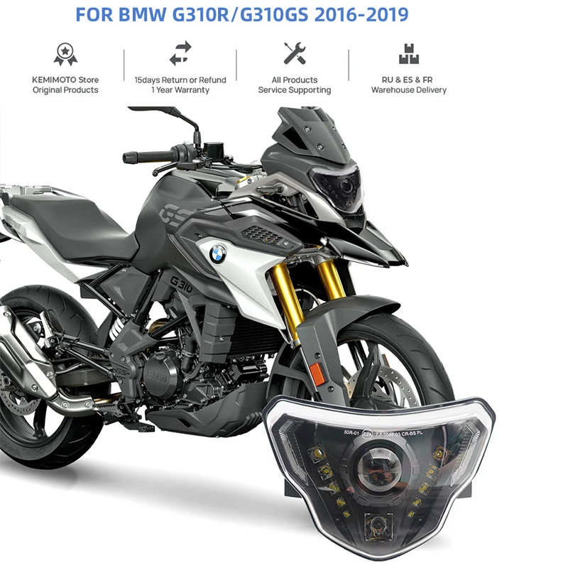 E24-mark LED Headlights For BMW G310GS G310R G 310 GS R 310GS Motorcycles Lights With Complete Devil Eyes Assembly
E24-mark LED Headlights For BMW G310GS G310R G 310 GS R 310GS Motorcycles Lights With Complete Devil Eyes Assembly