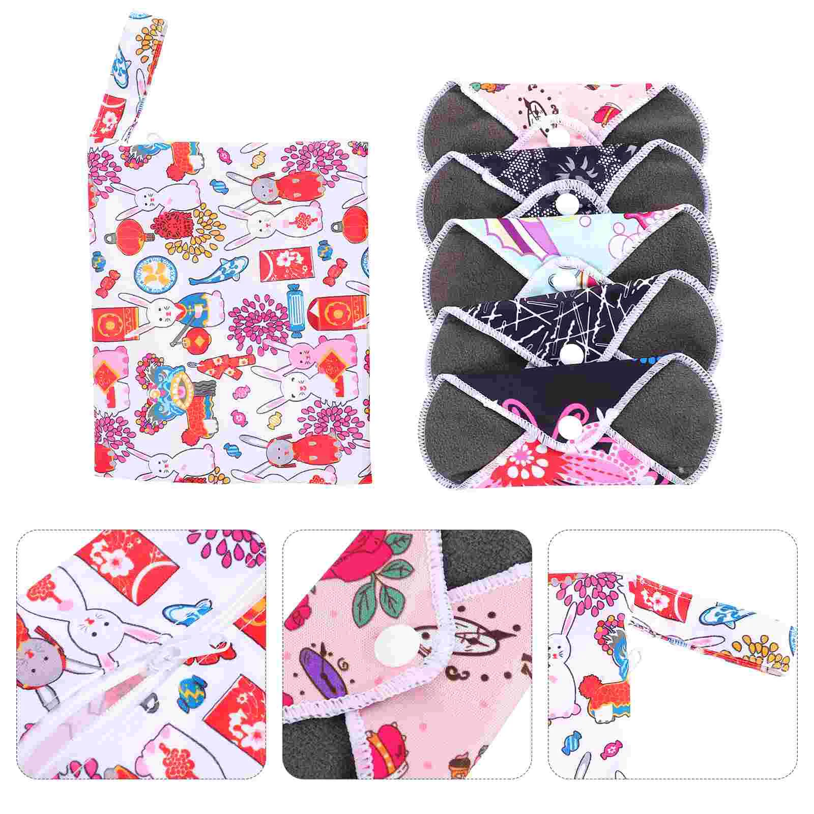 Pads Sanitary Reusable Pad Menstrual Cloth Charcoal Cotton Napkin Washable Napkins Liner Mat Nursing Period Towel Towels
Pads Sanitary Reusable Pad Menstrual Cloth Charcoal Cotton Napkin Washable Napkins Liner Mat Nursing Period Towel Towels