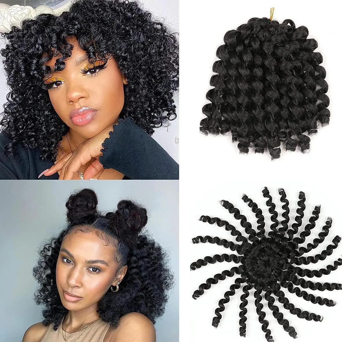 Ombre Braiding Hair Jumpy Wand Curl Crochet Braids Synthetic Crochet Hair Extension for Black Women Wand Curl Crochet hair
Ombre Braiding Hair Jumpy Wand Curl Crochet Braids Synthetic Crochet Hair Extension for Black Women Wand Curl Crochet hair