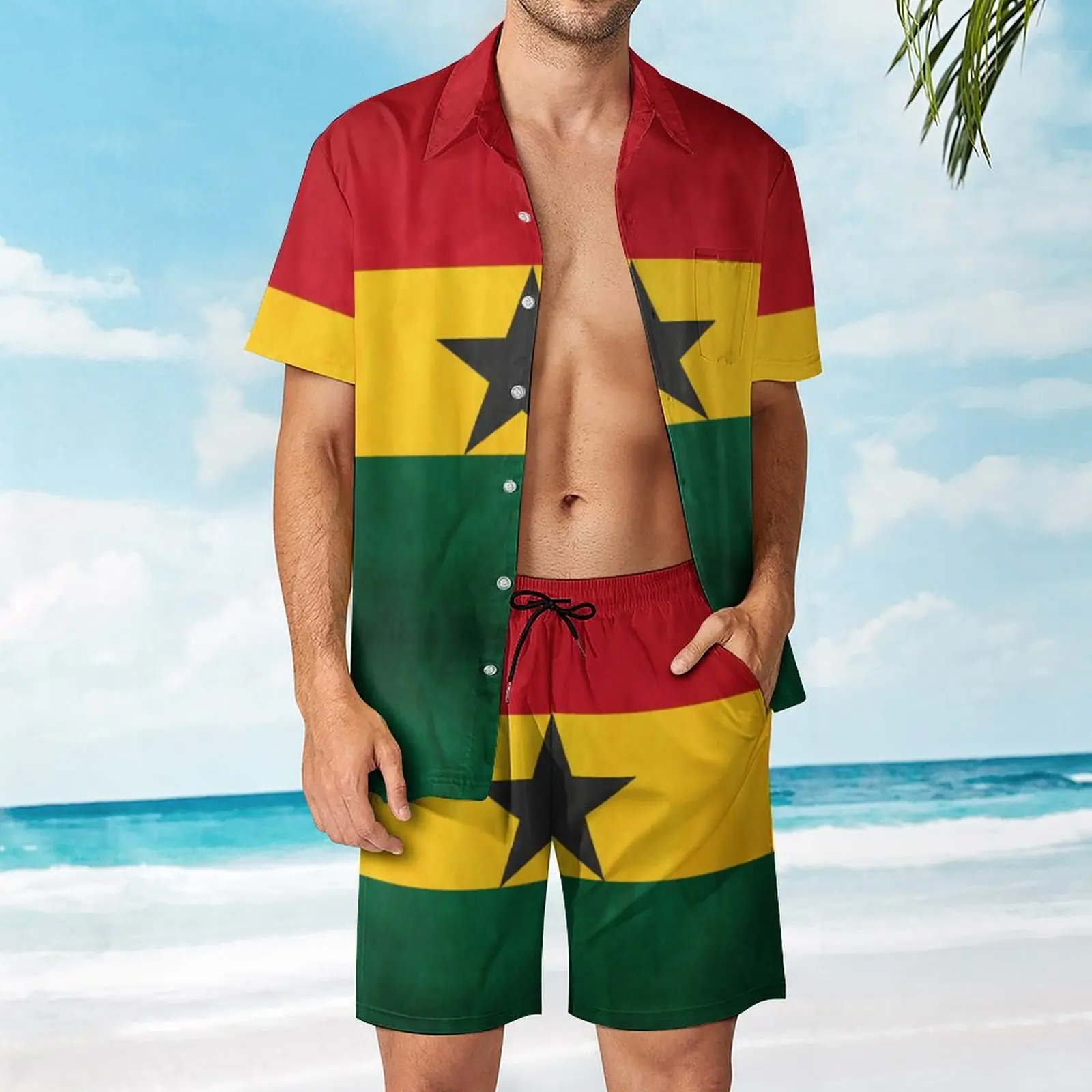Ghana Ghanaian Flag National Flag of Ghana Men's Beach Suit Funny 2 Pieces Suit Vintage Leisure Eur Size
Ghana Ghanaian Flag National Flag of Ghana Men's Beach Suit Funny 2 Pieces Suit Vintage Leisure Eur Size