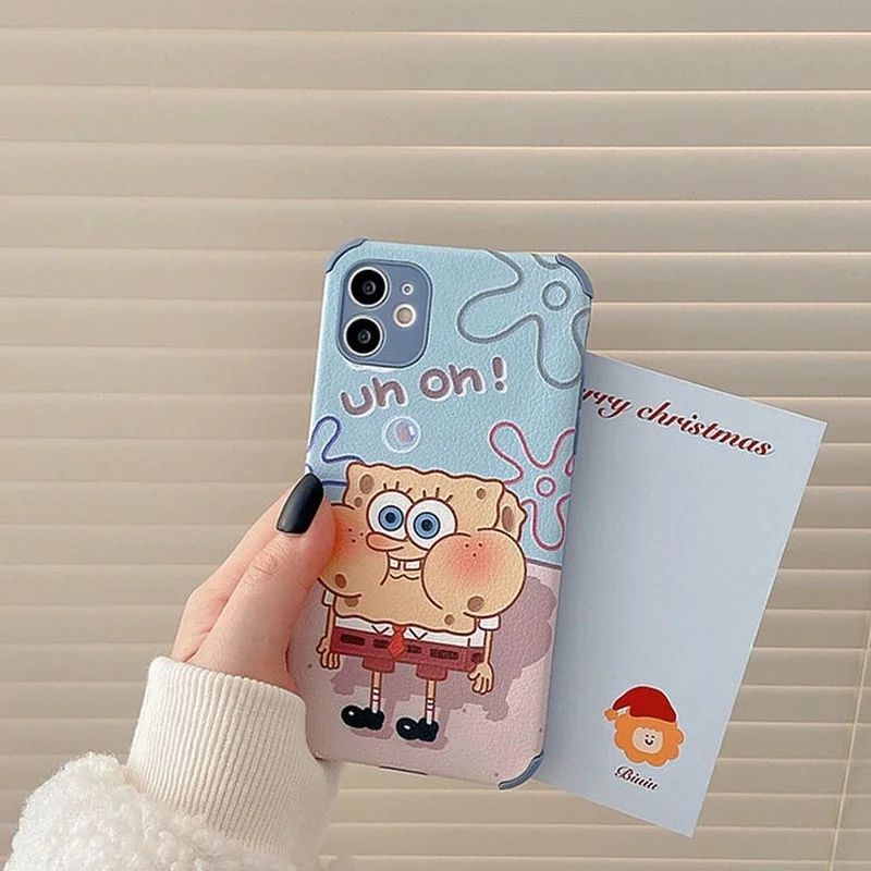 Bandai SpongeBob Patrick Star Soft Case for iPhone11 12 13 Pro Max X XS MAX XR Mini Cartoon Leather Liquid Silicone Back Cover
Bandai SpongeBob Patrick Star Soft Case for iPhone11 12 13 Pro Max X XS MAX XR Mini Cartoon Leather Liquid Silicone Back Cover
