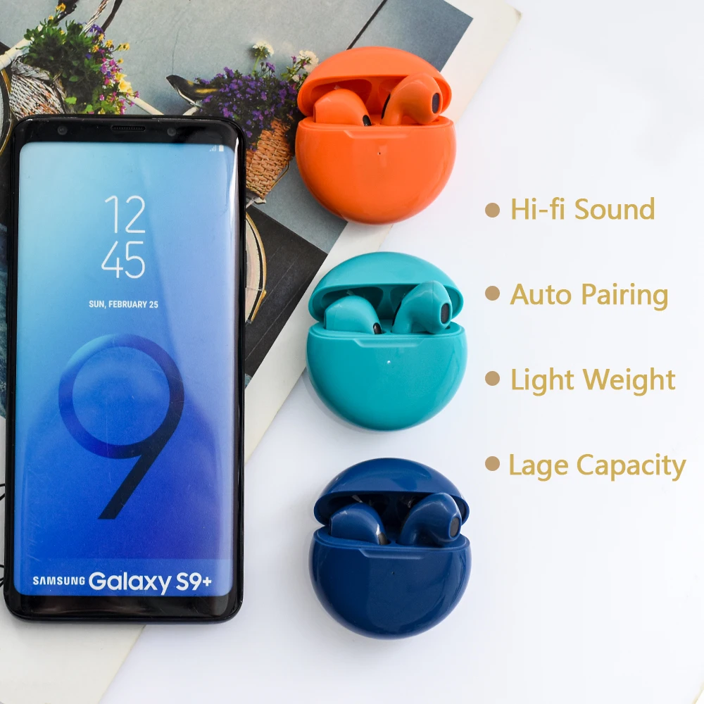 Беспроводные TWS-наушники PRO6, мини-наушники Bluetooth 5,0, Спортивная гарнитура с зарядным боксом для xiaomi, samsung, всех смартфонов
Беспроводные TWS-наушники PRO6, мини-наушники Bluetooth 5,0, Спортивная гарнитура с зарядным боксом для xiaomi, samsung, всех смартфонов