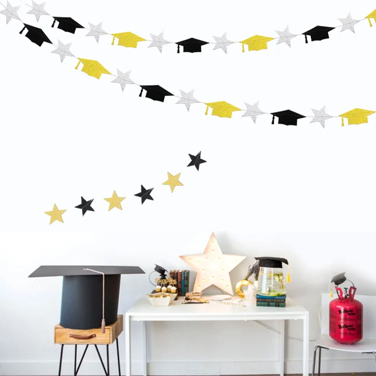 Graduation Party Decoration Graduation party glitter banner pull flower ornaments graduation ceremony props wholesale
Graduation Party Decoration Graduation party glitter banner pull flower ornaments graduation ceremony props wholesale
