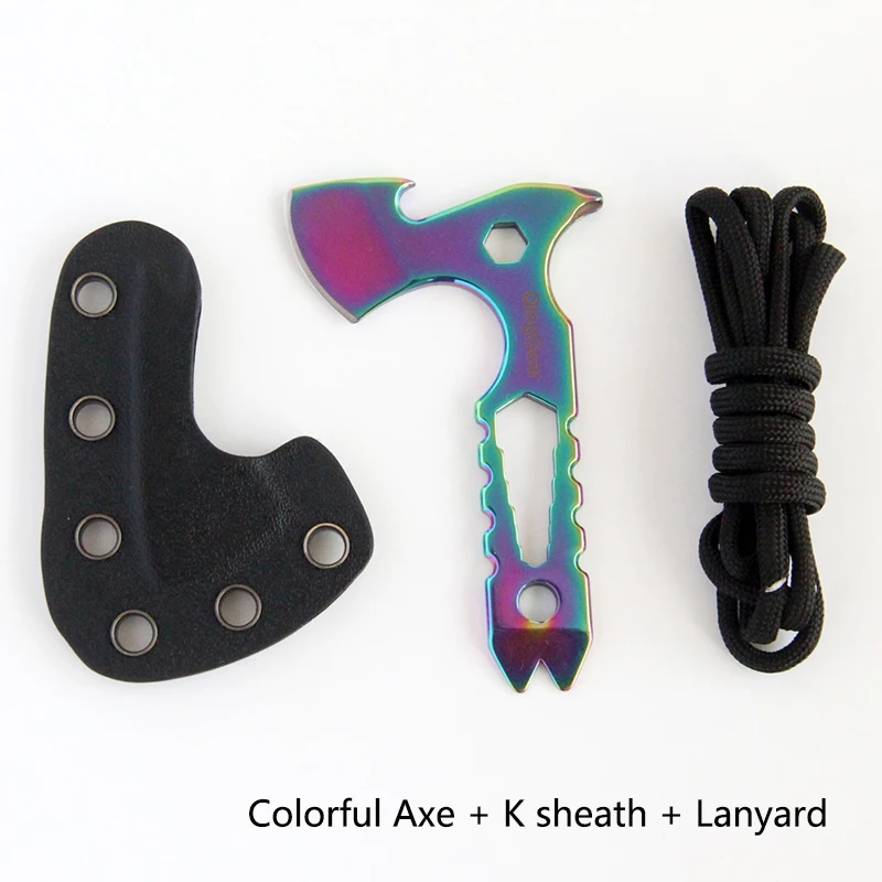 1 Set 440C Stainless Steel With K Sheath Lanyard Colorful Axe Pendant Hawkit Plus Multifunctional EDC Outdoor Tool
1 Set 440C Stainless Steel With K Sheath Lanyard Colorful Axe Pendant Hawkit Plus Multifunctional EDC Outdoor Tool