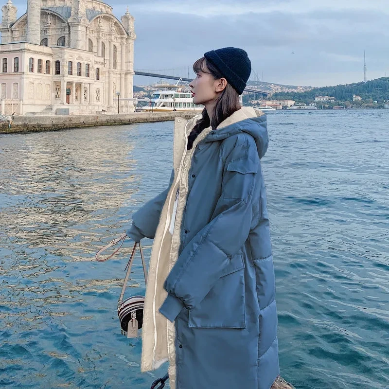 Down Cotton Jacket Women Autumn Winter 2023 New Solid Color Long Cotton Coat Korean style Casual Loose Thick Parkas Womens
Down Cotton Jacket Women Autumn Winter 2023 New Solid Color Long Cotton Coat Korean style Casual Loose Thick Parkas Womens