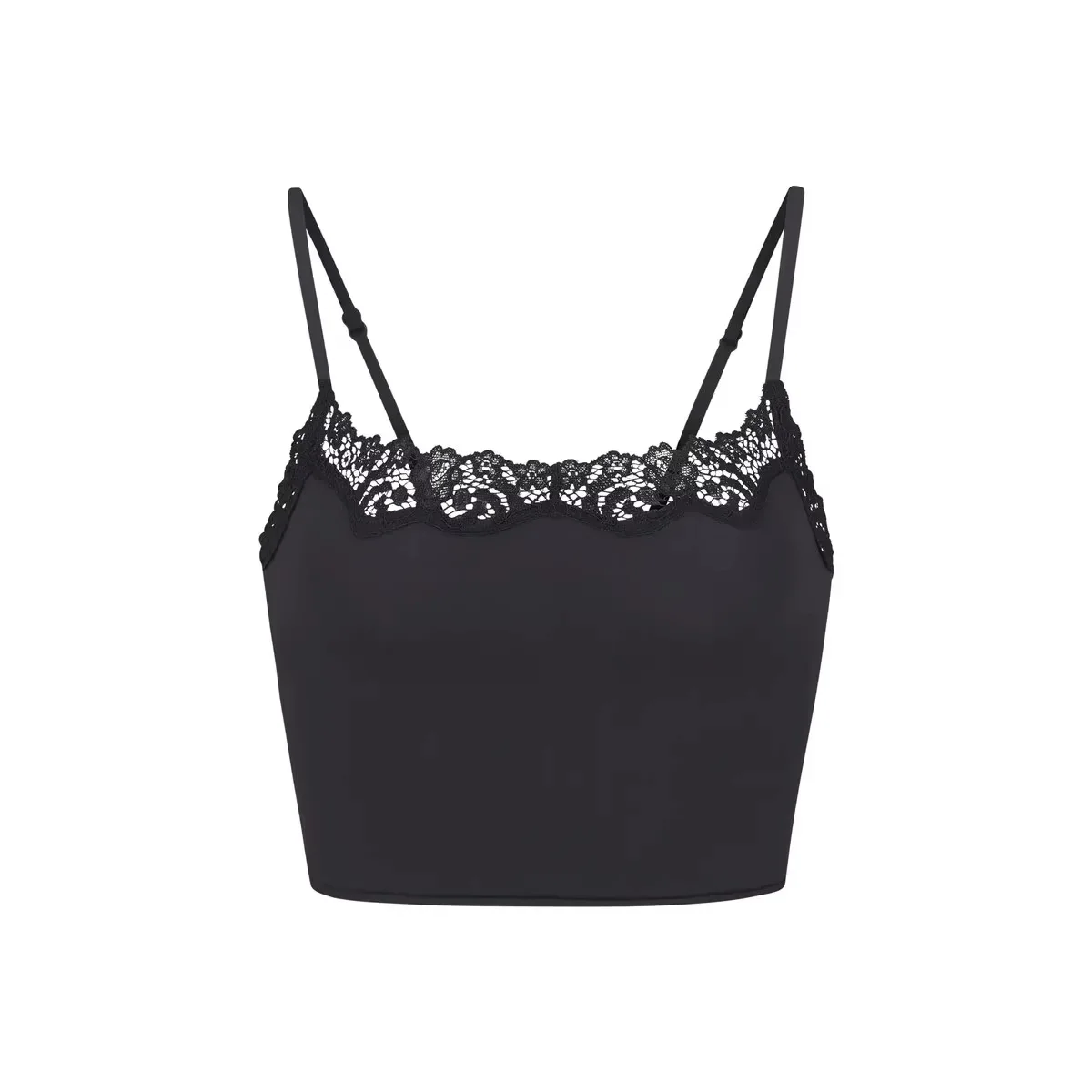 Skims flat lace camisole vest with inner lining top for sexy slim fit 
Skims flat lace camisole vest with inner lining top for sexy slim fit