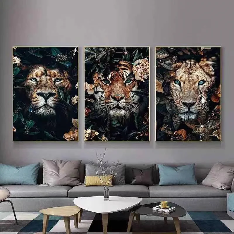Nordic Animal And Flower Lion Panther Posters And Prints Modern Canvas Painting Living Room Bedrooms Home Decor Wall Art Picture
Nordic Animal And Flower Lion Panther Posters And Prints Modern Canvas Painting Living Room Bedrooms Home Decor Wall Art Picture