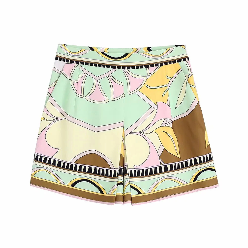 ZATRHMBM 2022 Female clothing New Fashion printing zipper access control Shorts Vintage High Waist Bermuda shorts for women
ZATRHMBM 2022 Female clothing New Fashion printing zipper access control Shorts Vintage High Waist Bermuda shorts for women