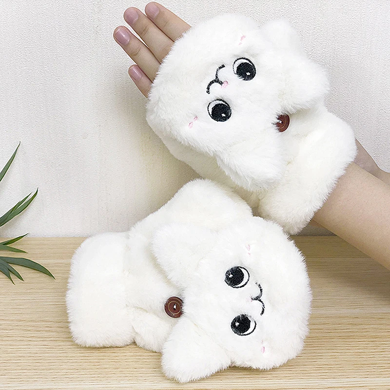 Women Winter Fur Rabbit Mittens Fingerless Gloves Plush Warm Glove Winter Soft Thick Gloves for Women Girl Flexible Half Finger
Women Winter Fur Rabbit Mittens Fingerless Gloves Plush Warm Glove Winter Soft Thick Gloves for Women Girl Flexible Half Finger