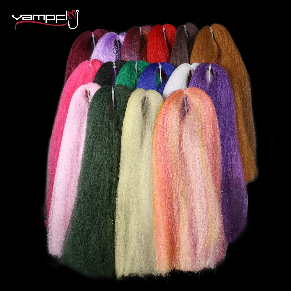 Vampfly Silky Fiber Fly Making Material Synthetic Hair Streamers Fly Minnow Bass Lure Bait Fishing Fly Fishhook Tying Material
Vampfly Silky Fiber Fly Making Material Synthetic Hair Streamers Fly Minnow Bass Lure Bait Fishing Fly Fishhook Tying Material