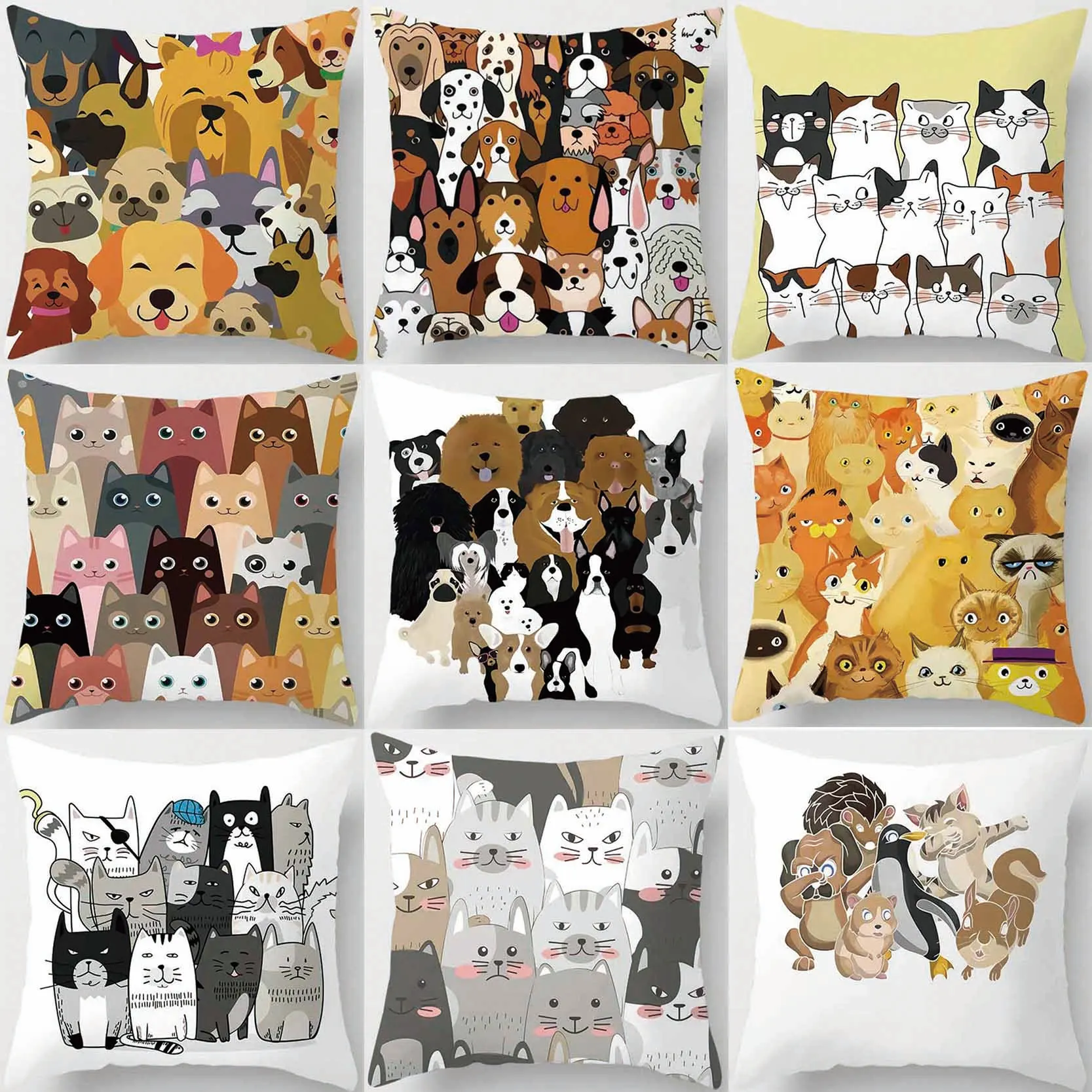 Cute Little Animal Party Printing Square Pillowcase, Used for Home Decoration, Car Sofa Cushion Cover 45cm*45cm
Cute Little Animal Party Printing Square Pillowcase, Used for Home Decoration, Car Sofa Cushion Cover 45cm*45cm