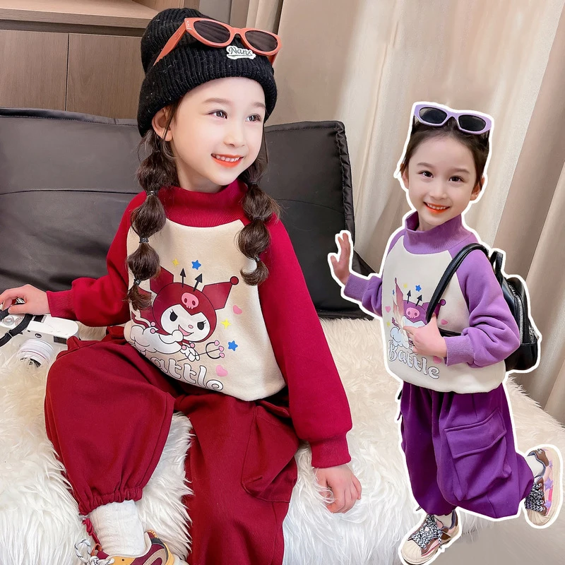 Sanrios Children Kuromi Plus Velvet Hoodie Suit Anime Figure Winter Keep Warm Jacket Sportswear Kids Girl Cartoon Sweet Kawaii
Sanrios Children Kuromi Plus Velvet Hoodie Suit Anime Figure Winter Keep Warm Jacket Sportswear Kids Girl Cartoon Sweet Kawaii