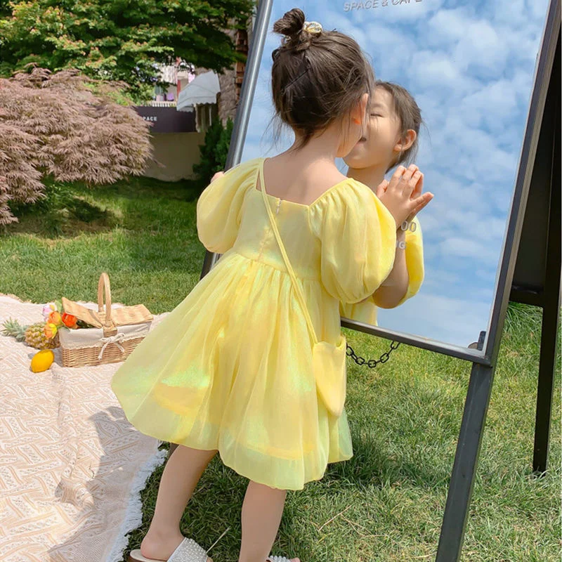 2023 Yellow Floral Kids Clothes Girls Birthday Casual Dress Elegant Flower Girl Dress for Teens Party Fairy Princess Sundress
2023 Yellow Floral Kids Clothes Girls Birthday Casual Dress Elegant Flower Girl Dress for Teens Party Fairy Princess Sundress