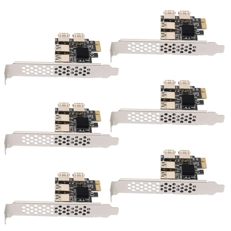 6X Новый 4-портовый Pcie Райзер-адаптер плата PCI-E 1X до 4 USB 3,0 PCI-E Rabbet GPU Райзер-удлинитель эфириум ETH/портативное дерево
6X Новый 4-портовый Pcie Райзер-адаптер плата PCI-E 1X до 4 USB 3,0 PCI-E Rabbet GPU Райзер-удлинитель эфириум ETH/портативное дерево