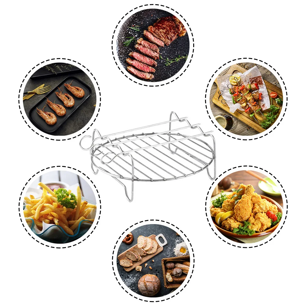 6/7/8/9 Inch Air Fryer Grilling Rack Air Fryer Holder Baking Tray Air Fryer Rack Grill Steaming Rack Kitchen Accessories
6/7/8/9 Inch Air Fryer Grilling Rack Air Fryer Holder Baking Tray Air Fryer Rack Grill Steaming Rack Kitchen Accessories
