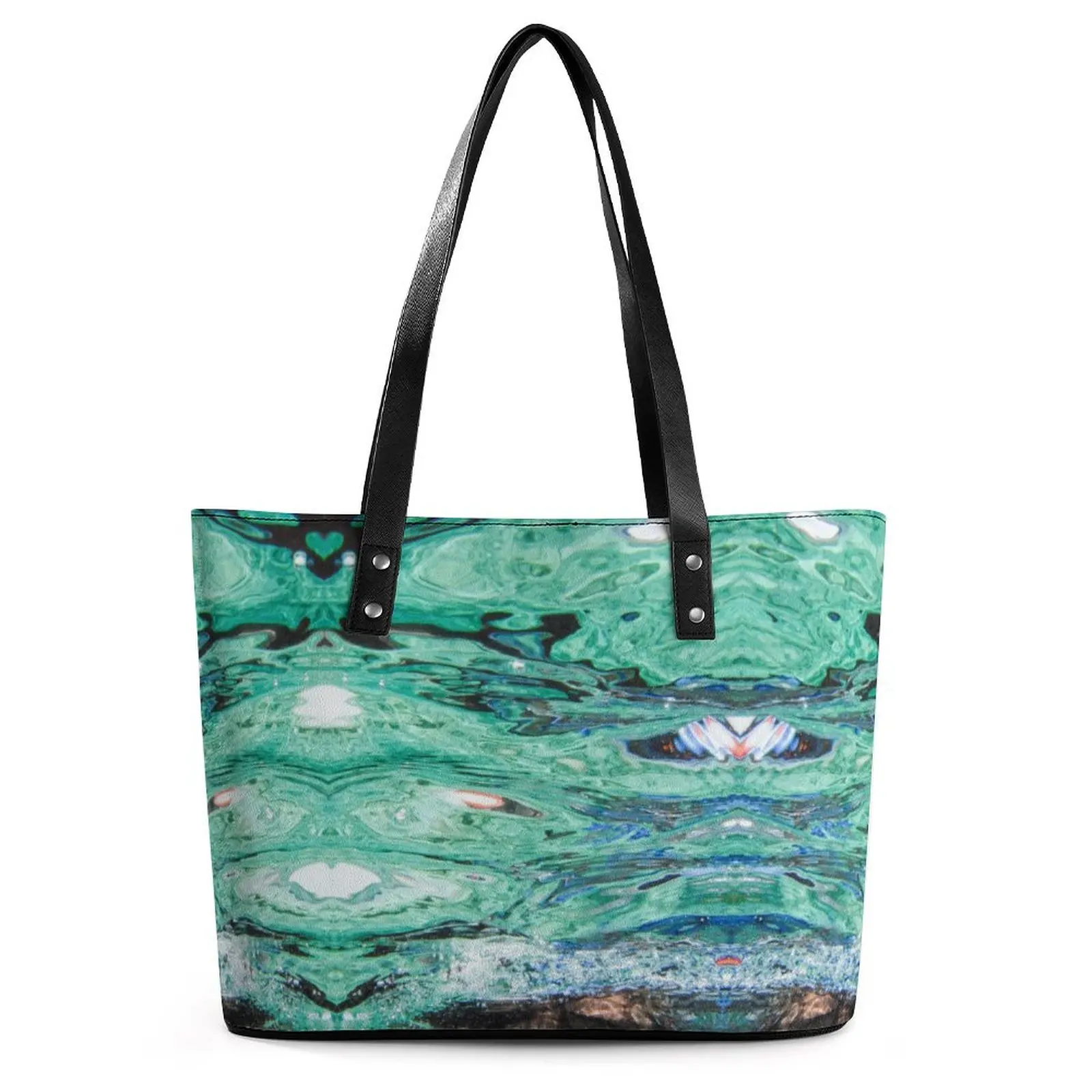 Ocean Waves Handbags Women Teal Sunny Tote Bag Fashion Business Shoulder Bag Belt Custom PU Leather Shopper Bags
Ocean Waves Handbags Women Teal Sunny Tote Bag Fashion Business Shoulder Bag Belt Custom PU Leather Shopper Bags