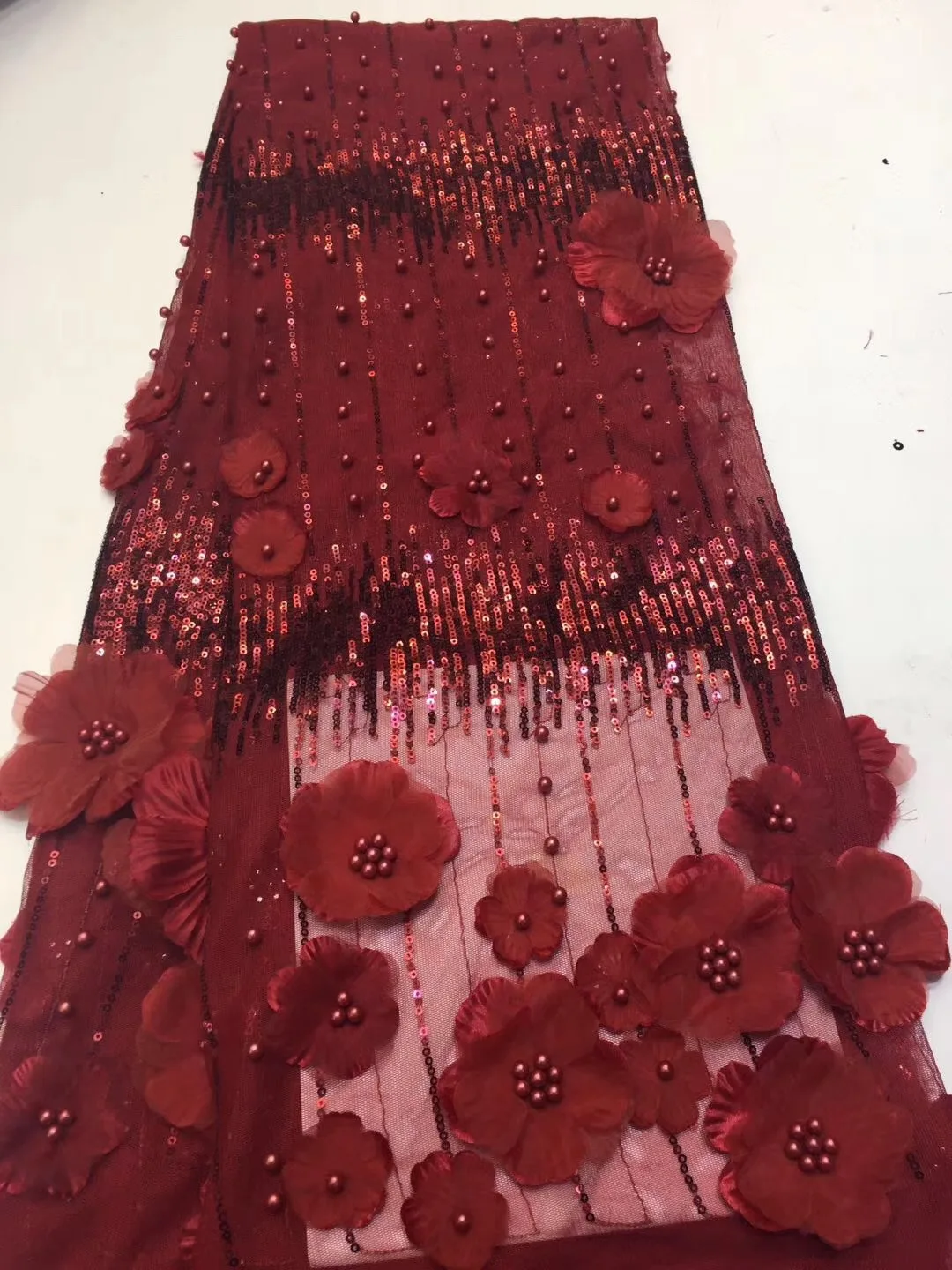 New Style Nigerian 3D Lace Fabrics 2021 High Quality Tulle African Laces Fabric Wedding French Tulle Lace Material RF311
New Style Nigerian 3D Lace Fabrics 2021 High Quality Tulle African Laces Fabric Wedding French Tulle Lace Material RF311