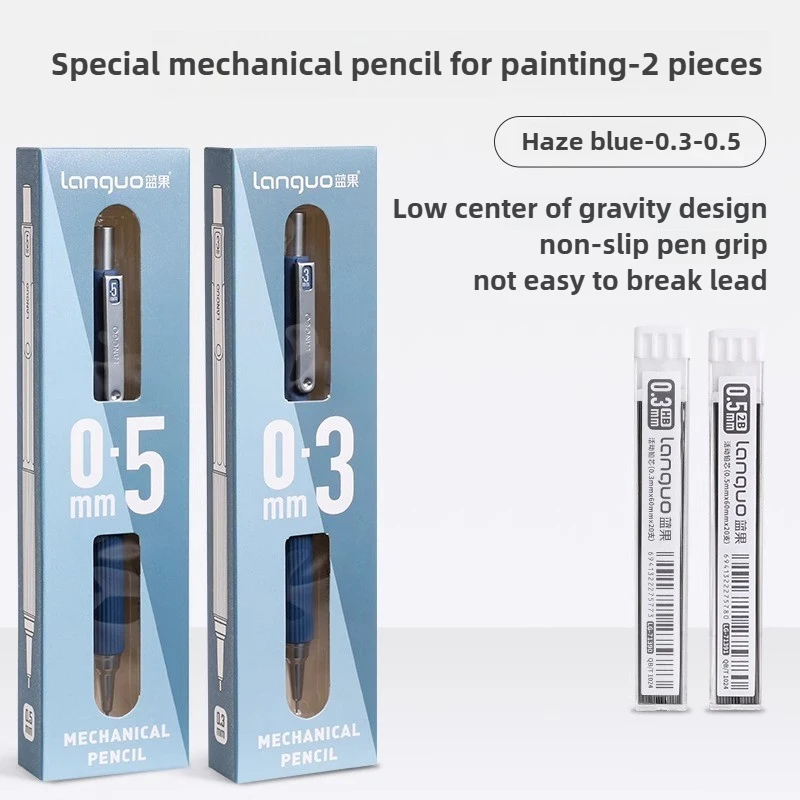 LANGUO металлический механический карандаш с мягкой ручкой 0,3/0,5/0,7 мм, набор карандашей HB для рисования с низкой гравитацией и стержнями, офисные школьные принадлежности для рукоделия
LANGUO металлический механический карандаш с мягкой ручкой 0,3/0,5/0,7 мм, набор карандашей HB для рисования с низкой гравитацией и стержнями, офисные школьные принадлежности для рукоделия