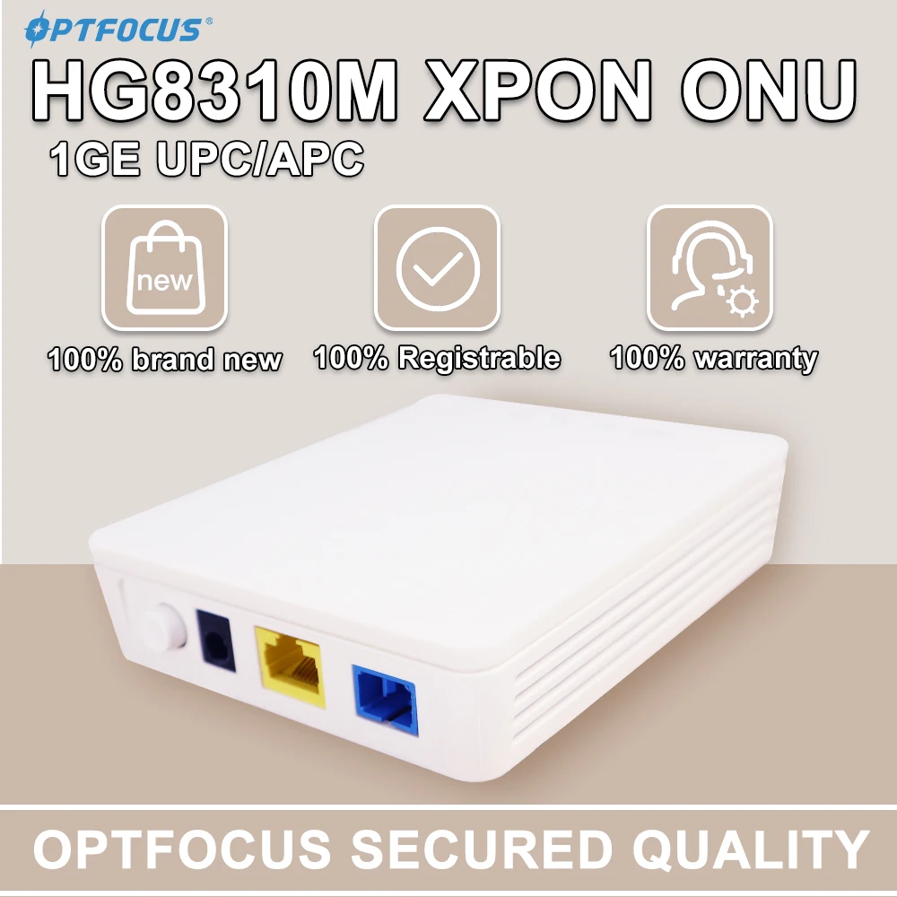 OPTFOCUS 10 Unit HG8310M XPON ONU APC UPC Original New Roteador 1GE ONT Compatible with All OLT 100% Detection Free Shipping
OPTFOCUS 10 Unit HG8310M XPON ONU APC UPC Original New Roteador 1GE ONT Compatible with All OLT 100% Detection Free Shipping