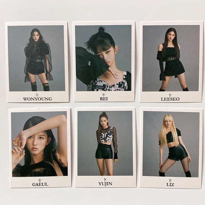 6Pcs/Set Wholesale Kpop IVE Photocard New Album DAZED KOREA Postcard New Album Lomo Card Photo Print Cards Fans Gifts Collection
6Pcs/Set Wholesale Kpop IVE Photocard New Album DAZED KOREA Postcard New Album Lomo Card Photo Print Cards Fans Gifts Collection