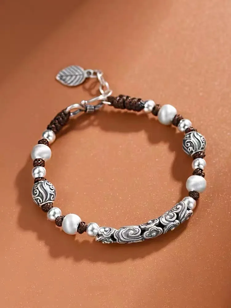 LongLongjinsu S925 бутик благоприятный облачный узор браслет из бисера мужской тренд ручная работа этнический стиль ювелирные изделия подарок
LongLongjinsu S925 бутик благоприятный облачный узор браслет из бисера мужской тренд ручная работа этнический стиль ювелирные изделия подарок