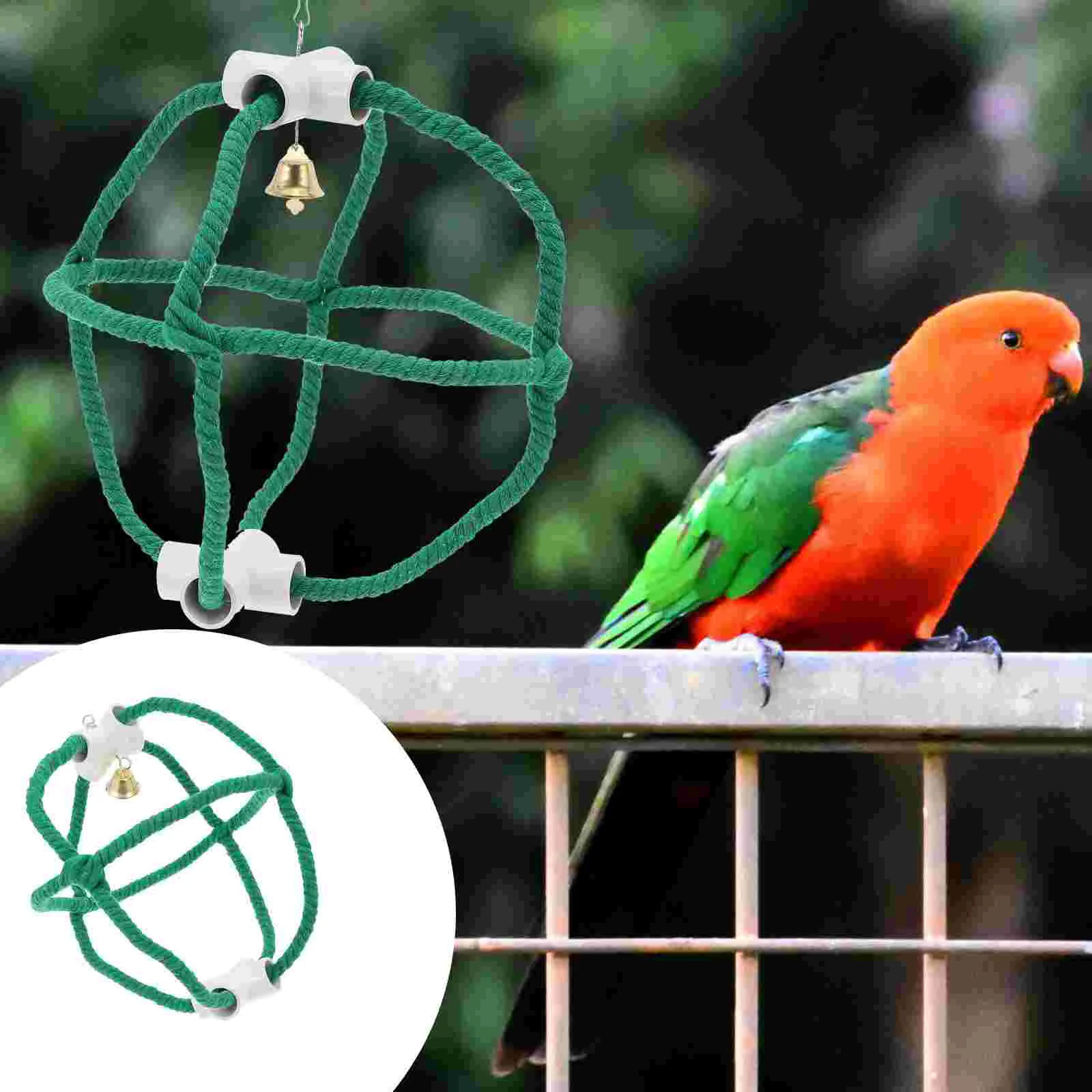 Swing Bird Parrotchewingrope Chew Hammock Hanging Cage Parrots Plaything Cotton Ladder Anchovies Petplaying Biting Christmas
Swing Bird Parrotchewingrope Chew Hammock Hanging Cage Parrots Plaything Cotton Ladder Anchovies Petplaying Biting Christmas
