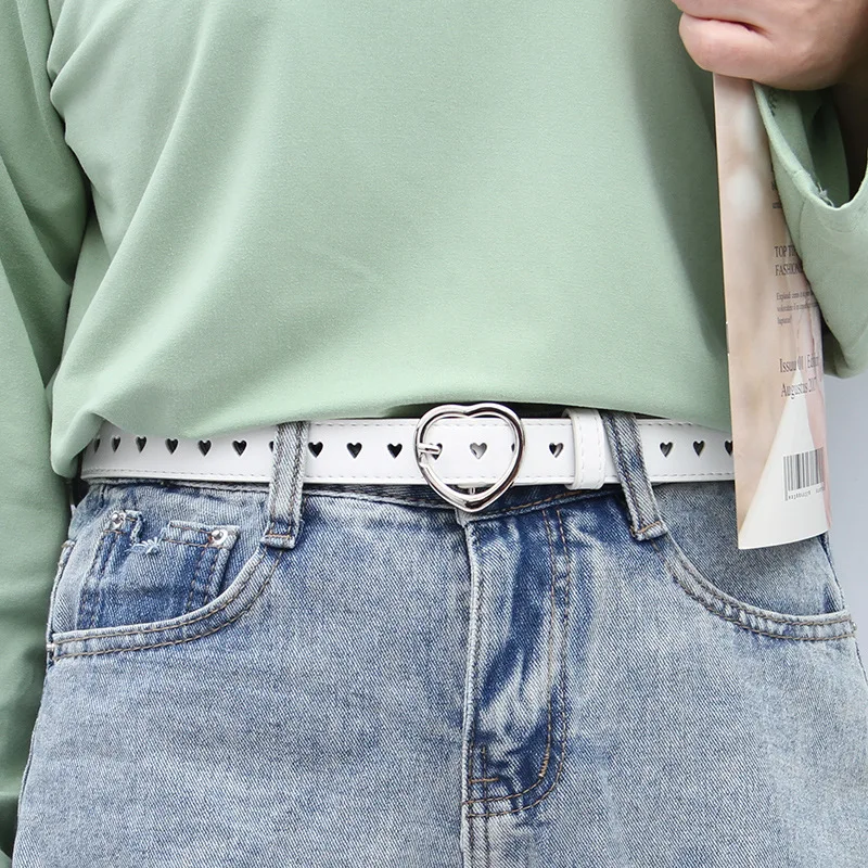 PU Leather Heart Shape Eyelet Grommet Buckle Waistbelts For Women Girl Fashion Wild Jeans Pants Decor Belt Hollow Love Straps
PU Leather Heart Shape Eyelet Grommet Buckle Waistbelts For Women Girl Fashion Wild Jeans Pants Decor Belt Hollow Love Straps