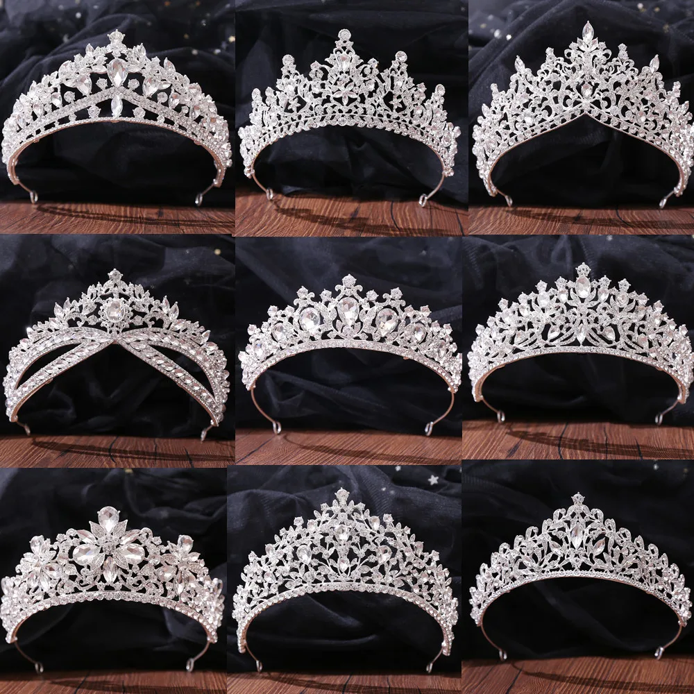 DIEZI Silver Color Wedding Hair Accessories Luxury Crystal Crown Tiara For Women Crown Headdress Bridal Hair Jewelry Tiaras
DIEZI Silver Color Wedding Hair Accessories Luxury Crystal Crown Tiara For Women Crown Headdress Bridal Hair Jewelry Tiaras