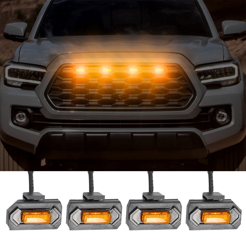 4PCS LED Front Grill Lights For Toyota 2020-2022 Sport Pro External Grill Lamp Waterproof Yellow Lamp Lamp
4PCS LED Front Grill Lights For Toyota 2020-2022 Sport Pro External Grill Lamp Waterproof Yellow Lamp Lamp